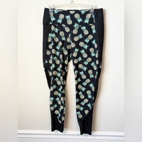 ZELOS tropical tango pineapple active leggings size medium - Picture 1 of 10